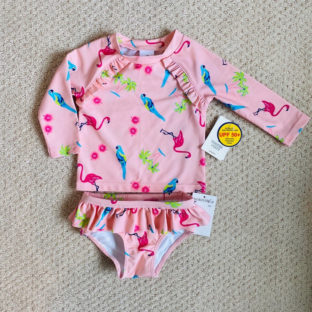 NEW Tucker + Tate Rashguard Swimsuit Set